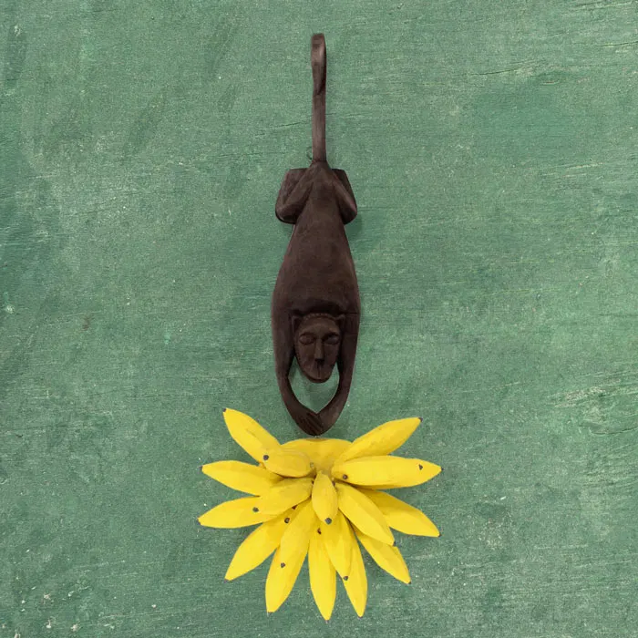 Kushmandi Wooden Mask Banana Monkey (22 Inches)