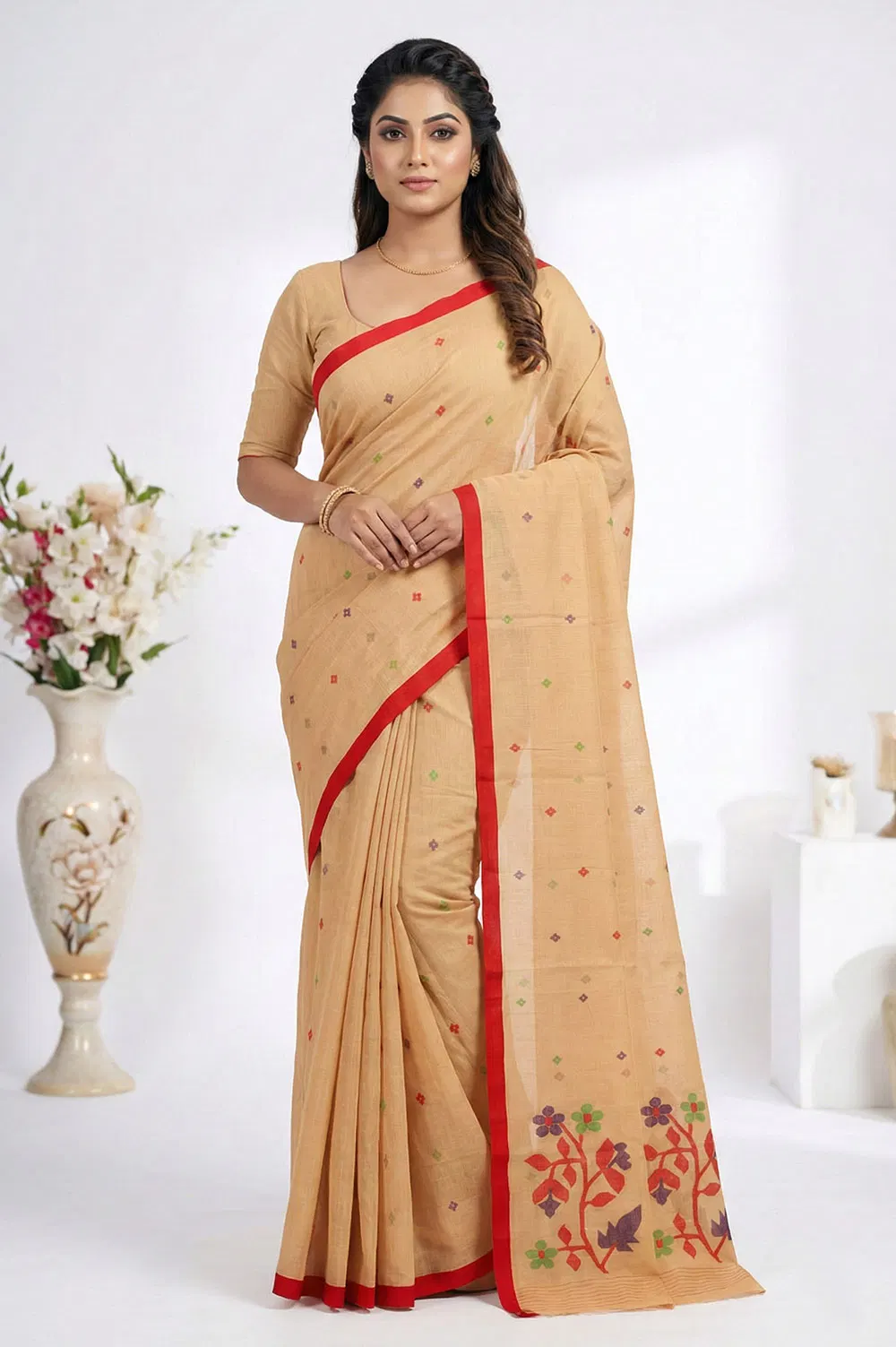 Jamdani Handloom Cotton Saree