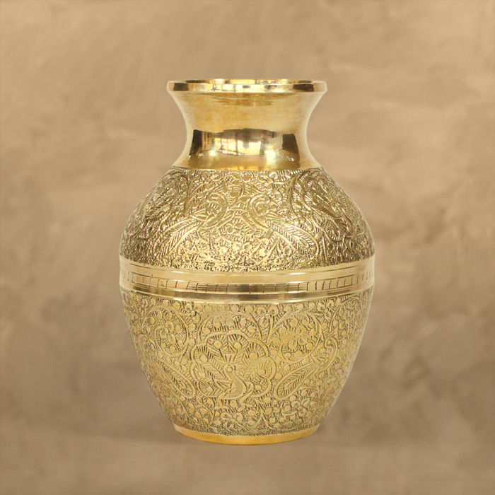 Mirzapur Brass Utensils - Kalash 5.5 Inch (425 grams)\