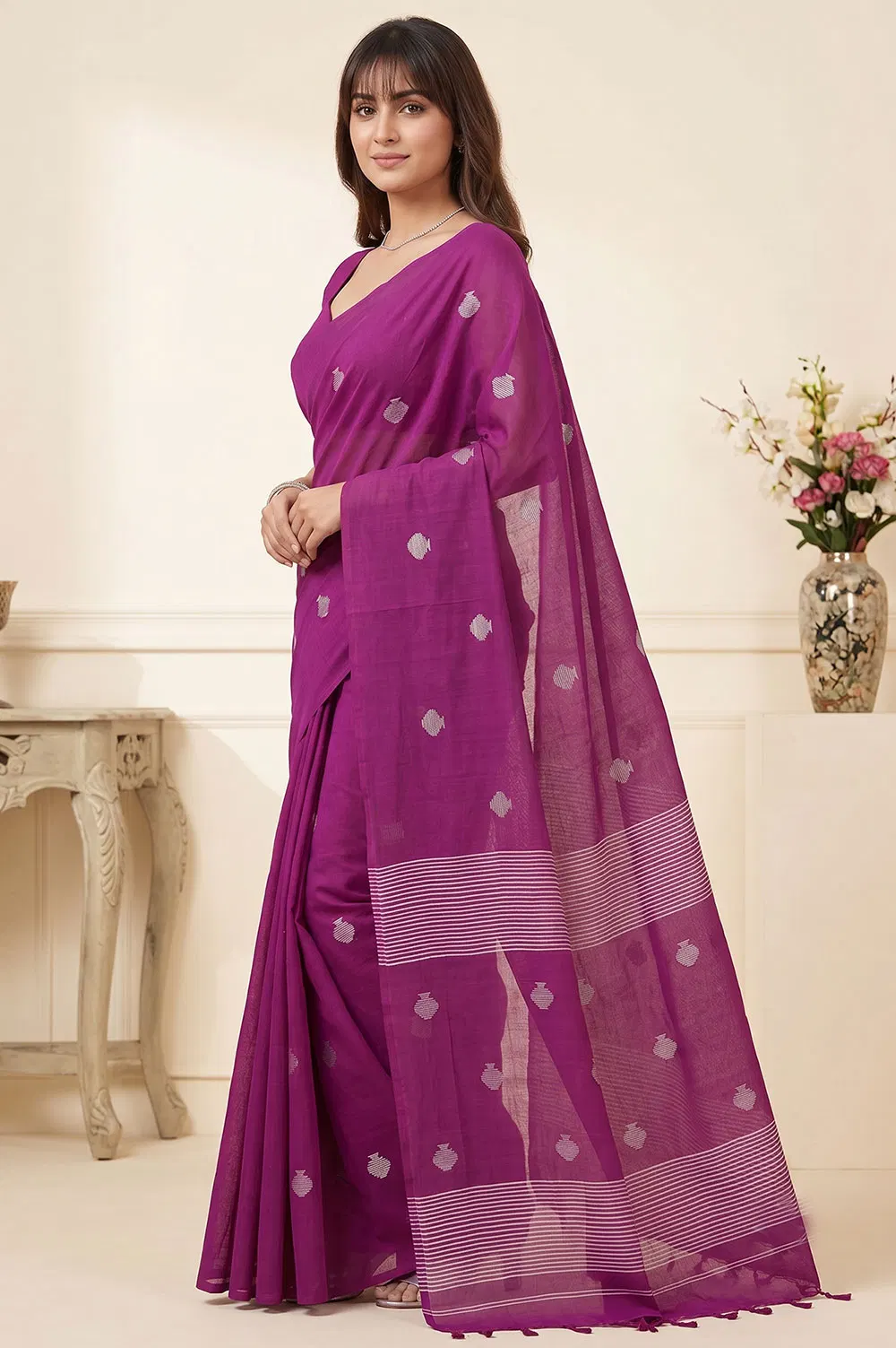 Jamdani Handloom Cotton Saree
