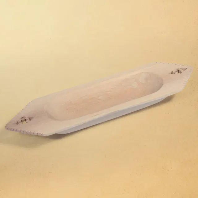 Udayagiri Wooden Cutlery - Boat Platter (10x3) Inch