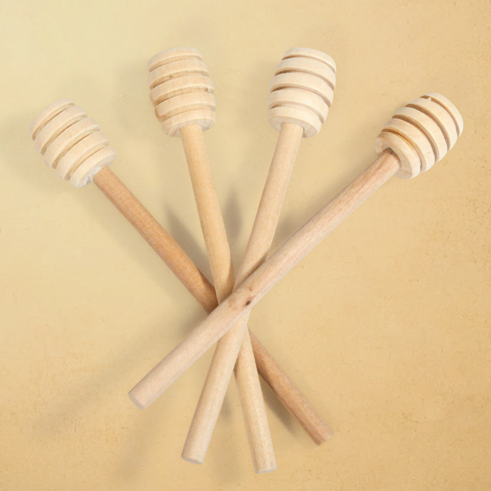 Udayagiri Wooden Cutlery - Honey Stick - 4pcs (6) Inch