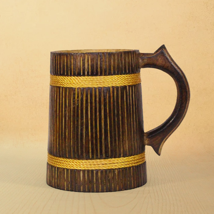 Udayagiri Wooden Cutlery - Neem Wood Beer Mug 250ml