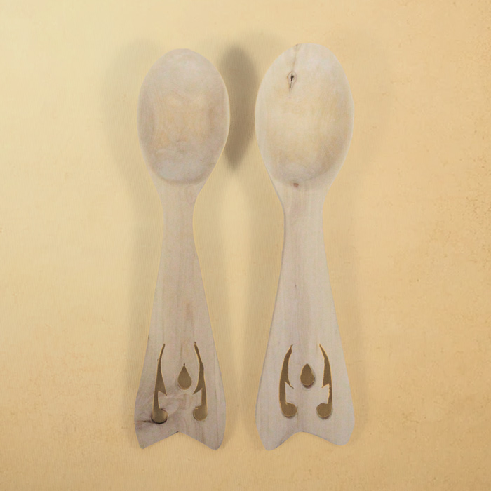 Udayagiri Wooden Cutlery - Soup Spoon - 4pcs (7x1.5) Inch