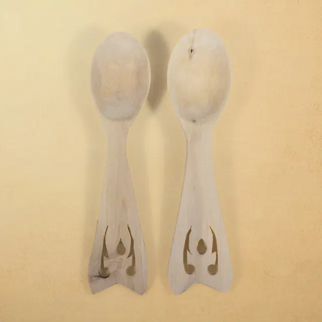 Udayagiri Wooden Cutlery - Soup Spoon - 4pcs (7x1.5) Inch