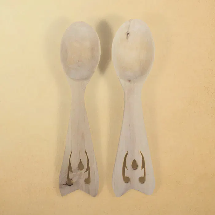 Udayagiri Wooden Cutlery - Soup Spoon - 4pcs (7x1.5) Inch