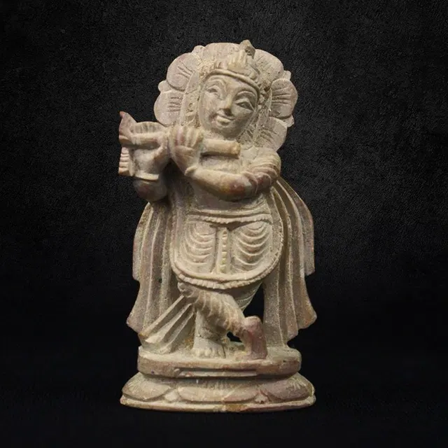 Konark Stone Carving Krishna (2 Inches)