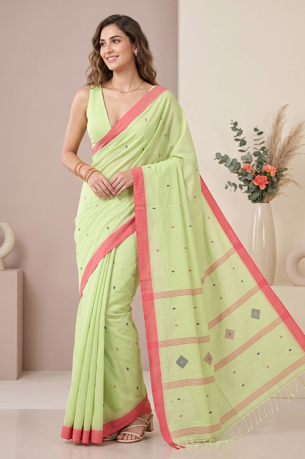 Jamdani Handloom Cotton Saree