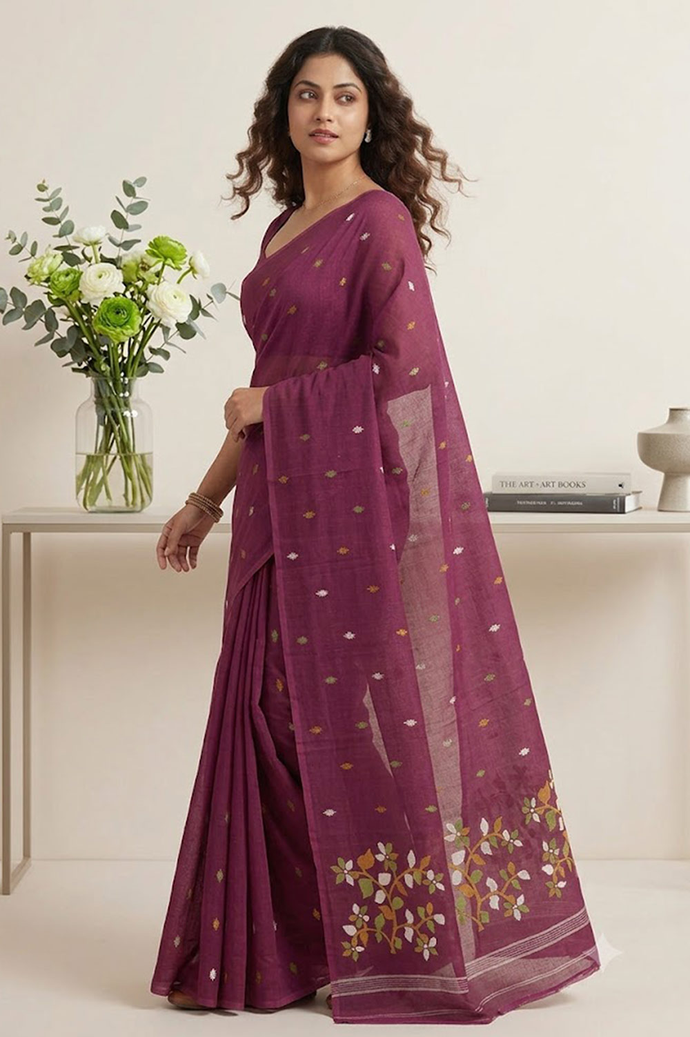 Jamdani Handloom Cotton Saree