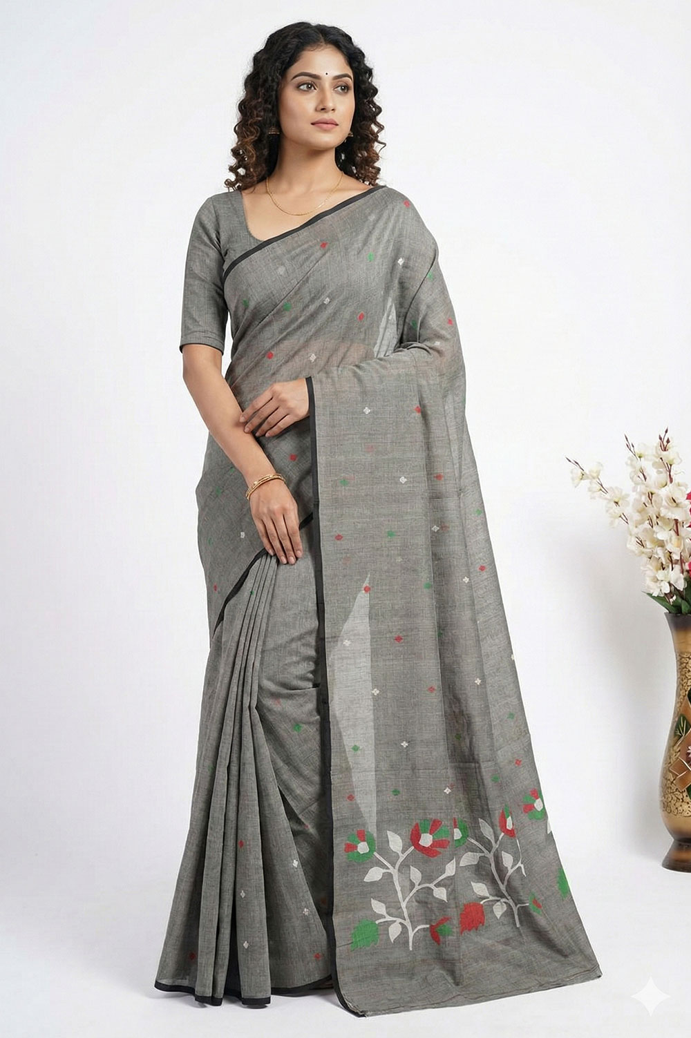Jamdani Handloom Cotton Saree