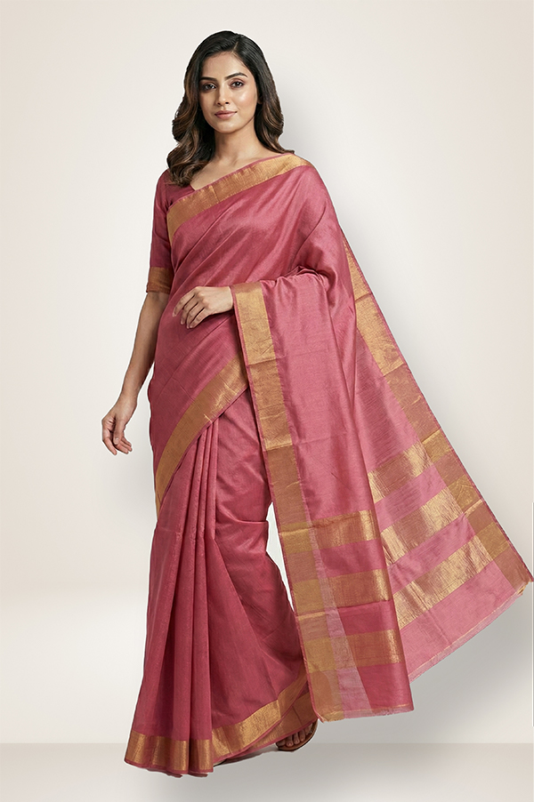 Kosa/Champa - Pure Tussar Handloom Silk Saree