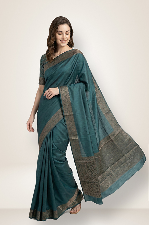 Kosa/Champa - Pure Tussar Handloom Silk Saree