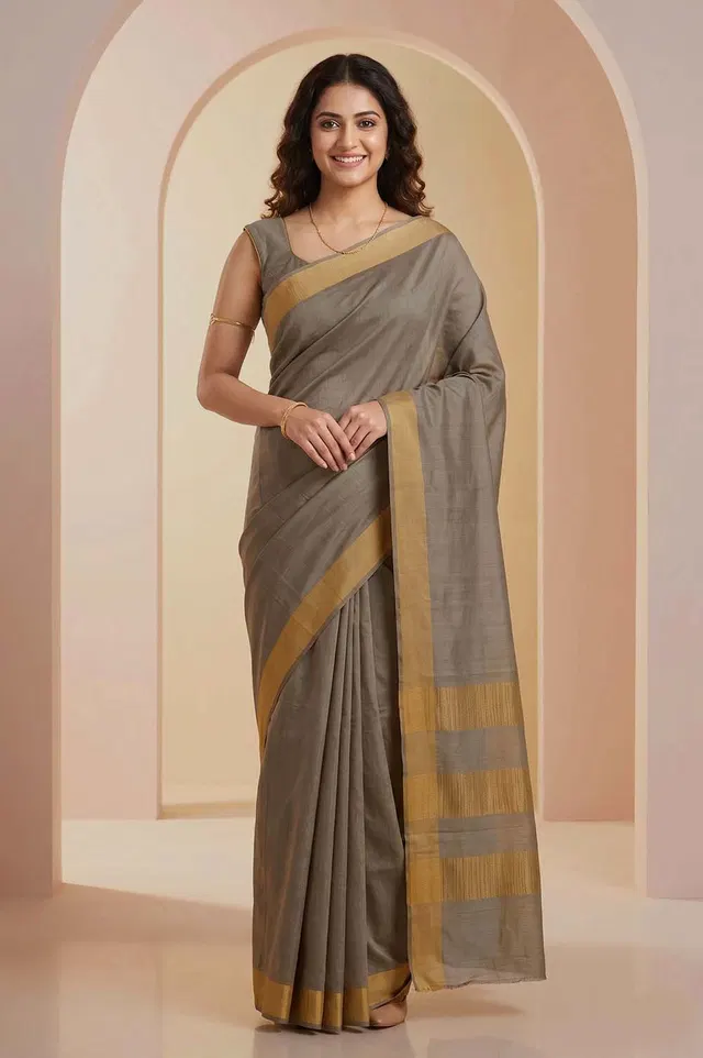 Kosa/Champa - Pure Tussar Handloom Silk Saree