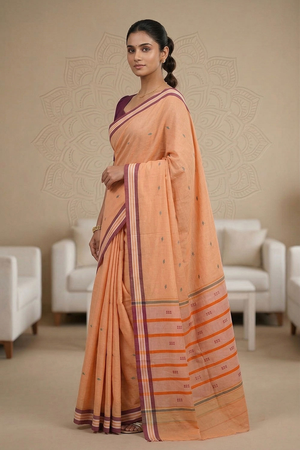 Udupi Handloom Cotton Saree