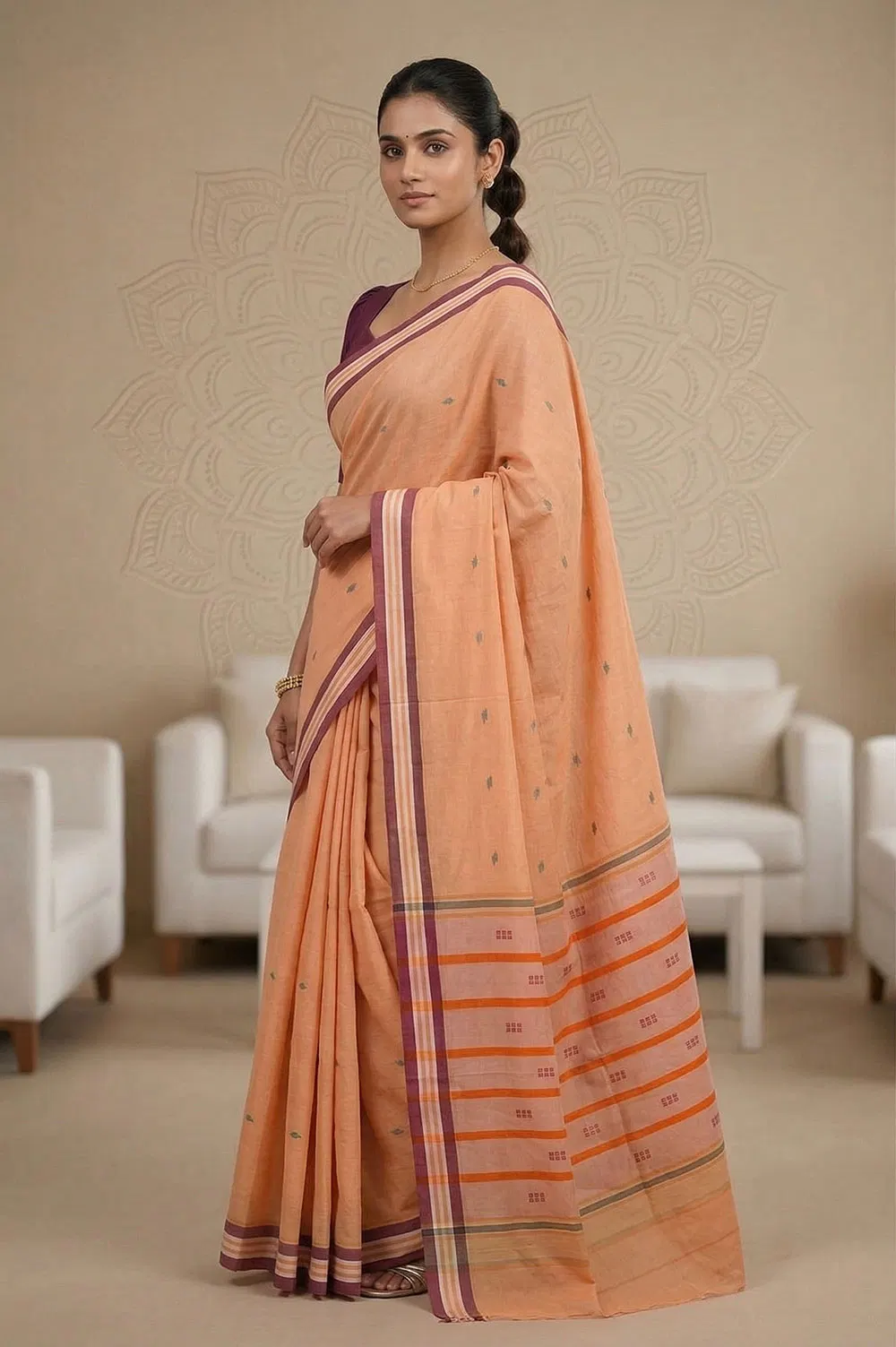 Udupi Handloom Cotton Saree