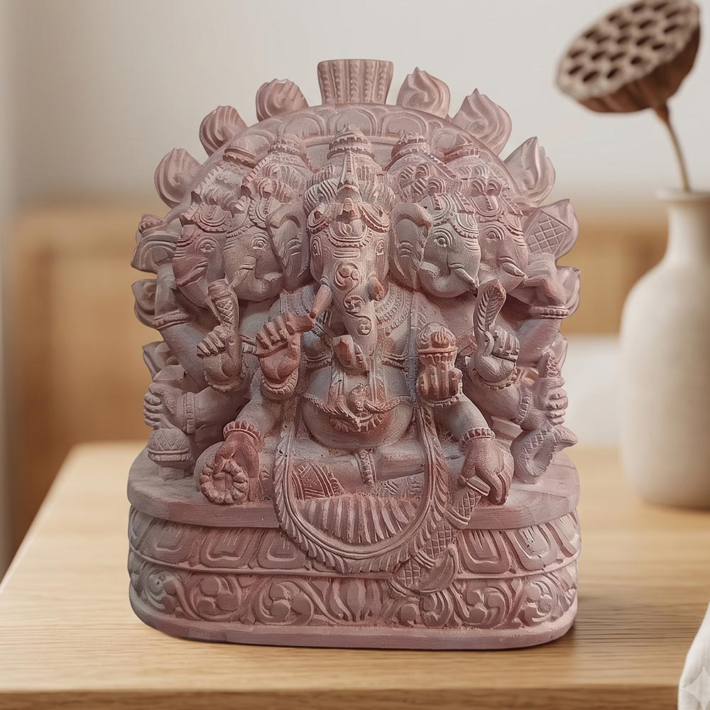 Konark Stone Carving Ganesha (6 Inches)