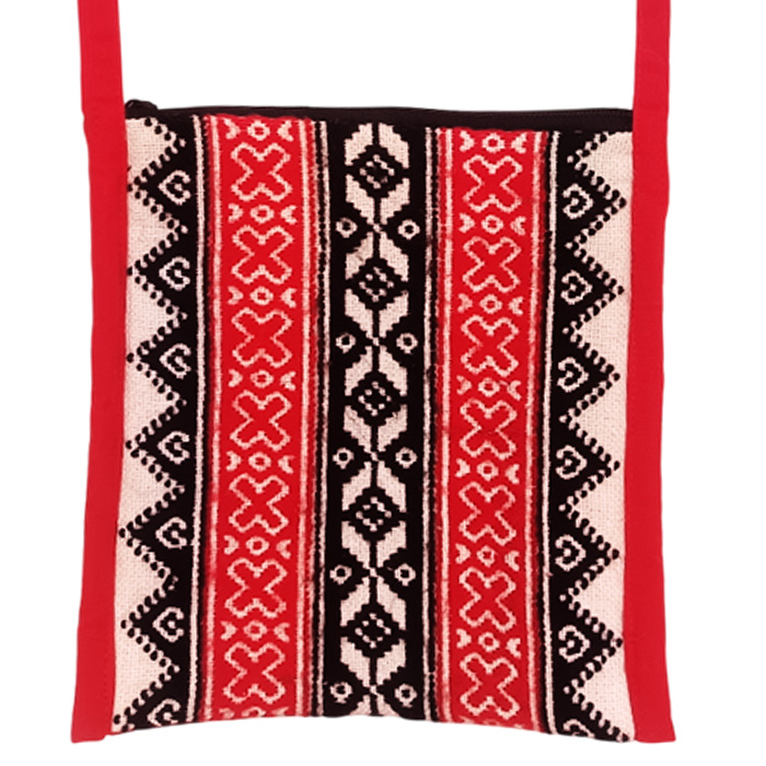 Toda Hand Embroidered Wool-Cotton Sling Bag