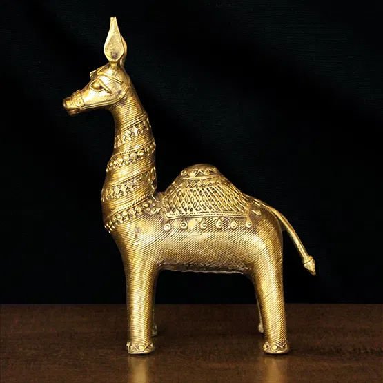 Bastar Dhokra Art Camel (10 Inches)