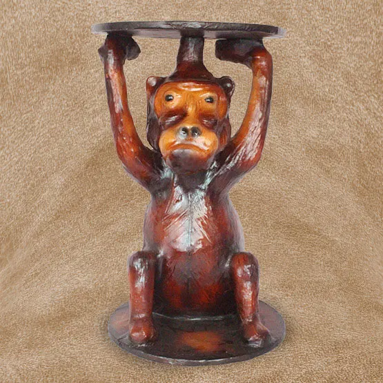 Indore Leather Craft Monkey Table - 1.7 Feet