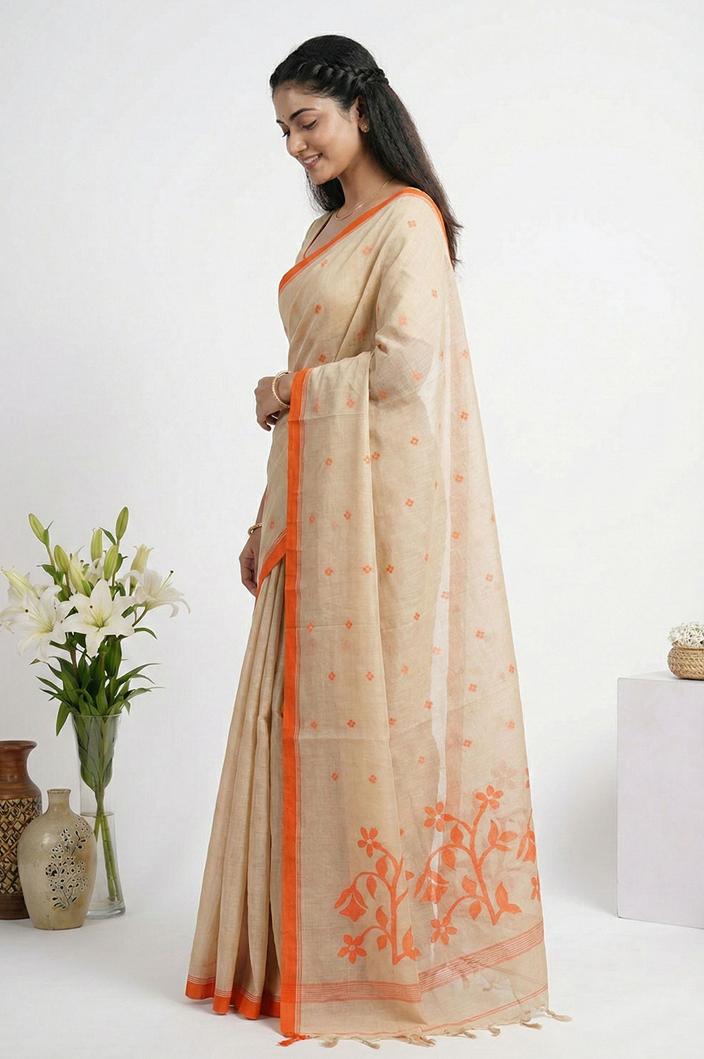 Jamdani Handloom Cotton Saree