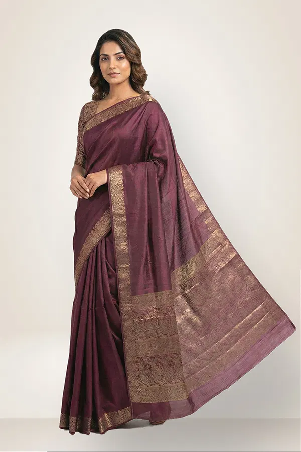 Kosa/Champa - Pure Tussar Handloom Silk Saree