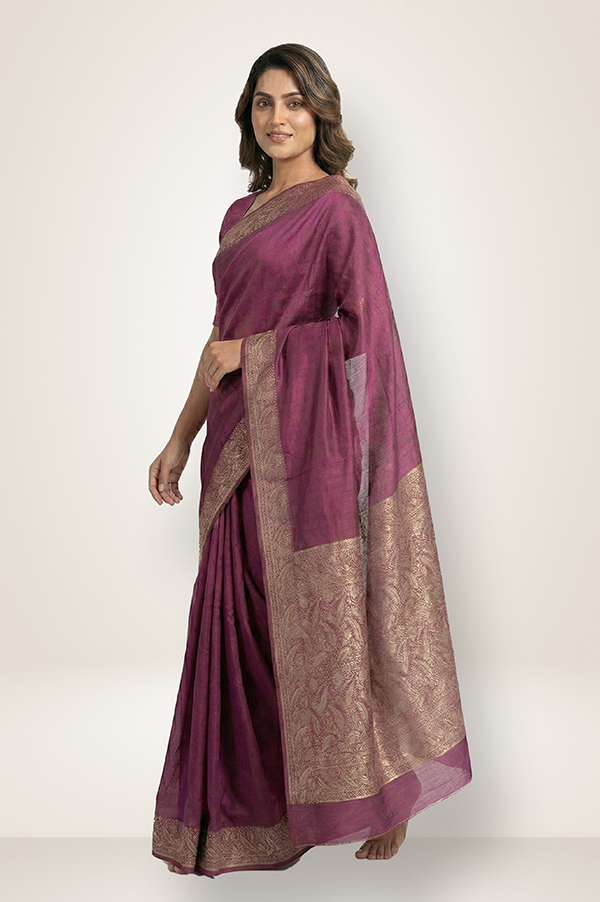 Kosa/Champa - Pure Tussar Handloom Silk Saree