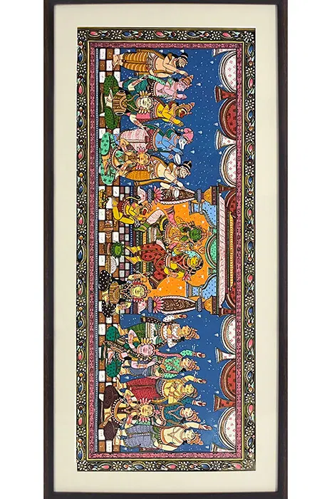 Orissa Pattachitra - Sita Rama Kalyana (45*21 Inches)