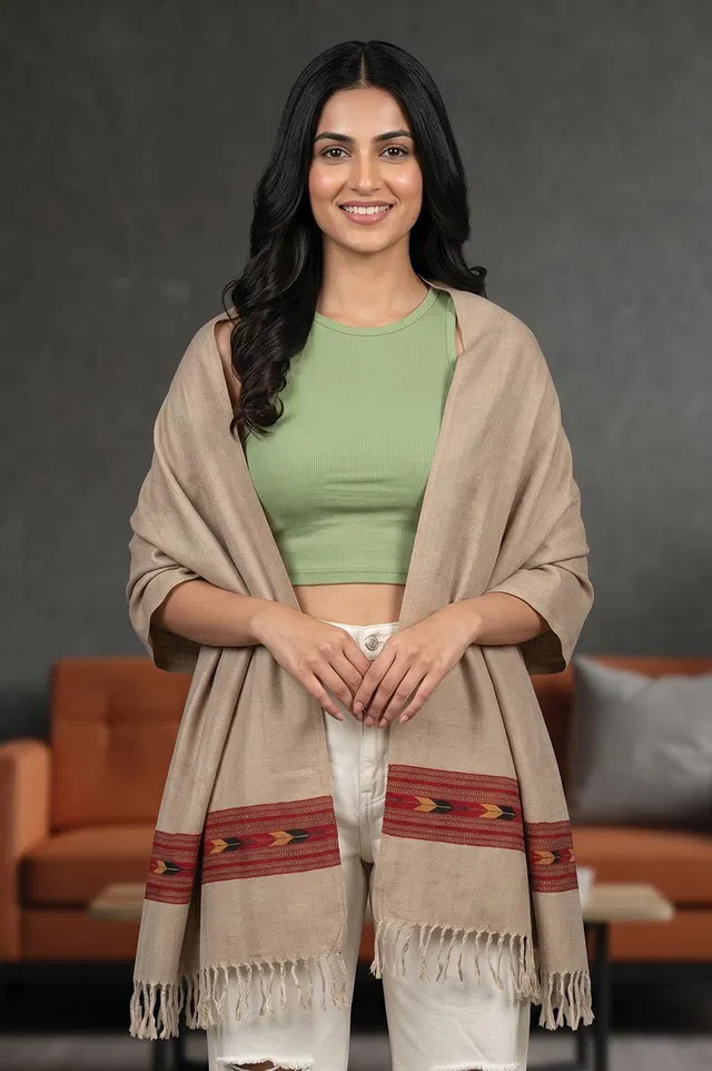 Kullu Pure Wool Handloom Stole