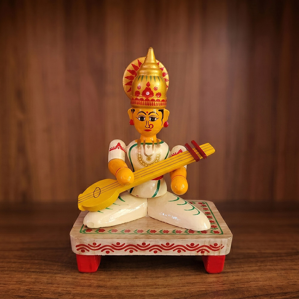 Etikoppaka Toys - SARASWATI (5 inch)