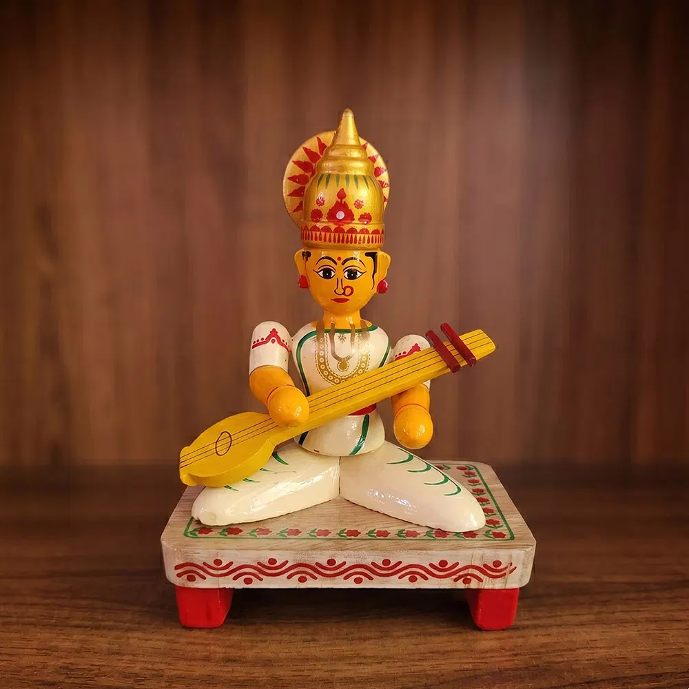 Etikoppaka Toys - SARASWATI (5 inch)