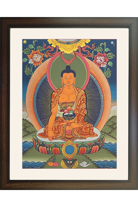 Ladakh Thangka Painting Shakyamuni Buddha (18x25) Inches