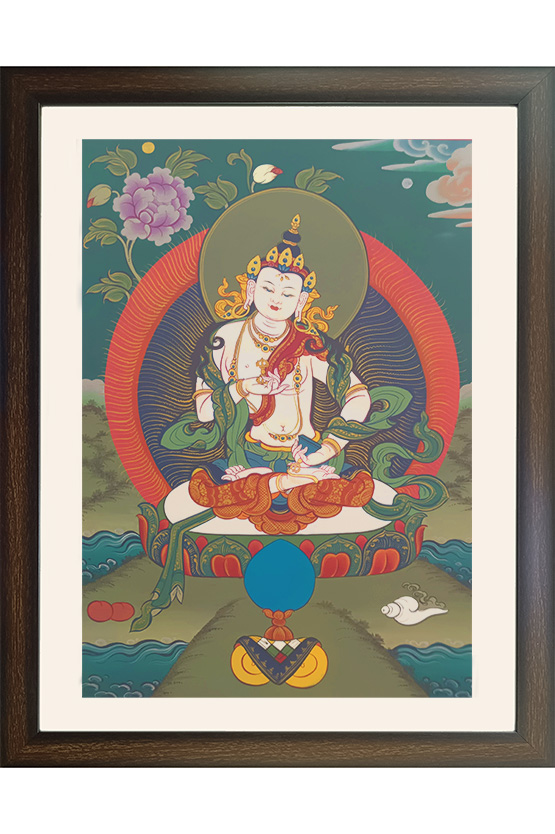 Ladakh Thangka Painting Vajrasattva (16x20) Inches