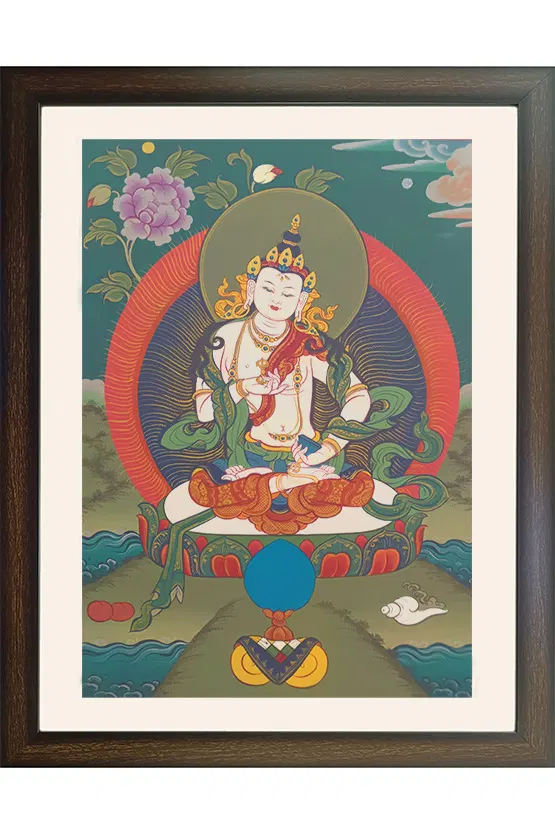 Ladakh Thangka Painting Vajrasattva (16x20) Inches
