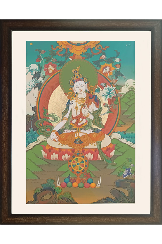 Ladakh Thangka Painting Vajrasattva (27x35) Inches