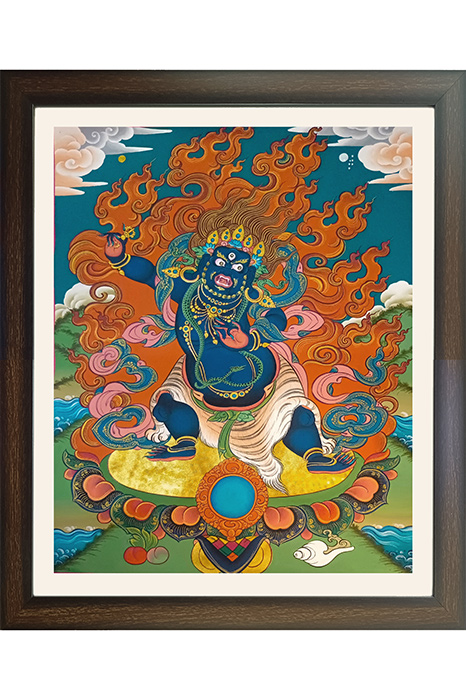 Ladakh Thangka Painting Vajrapani (18x25) Inches