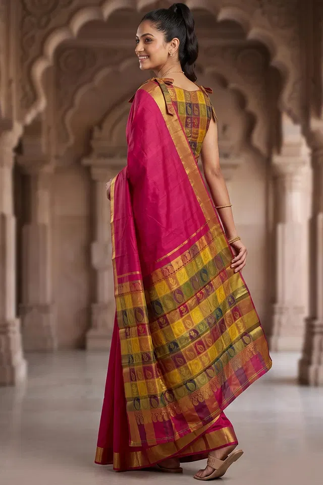 Corvai Kancheepuram Pure Silk Handloom Saree