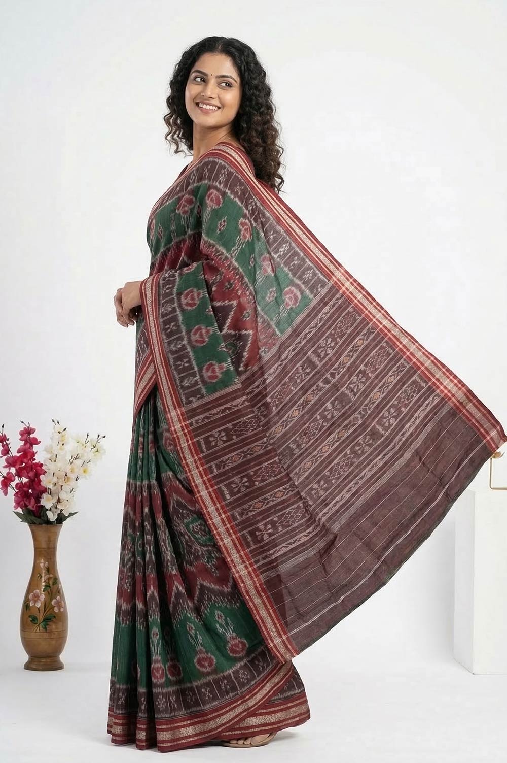 Sambalpuri Bandha Pure Cotton Handloom Saree