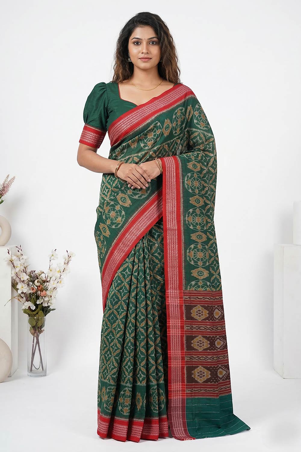 Sambalpuri Bandha Pure Cotton Handloom Saree
