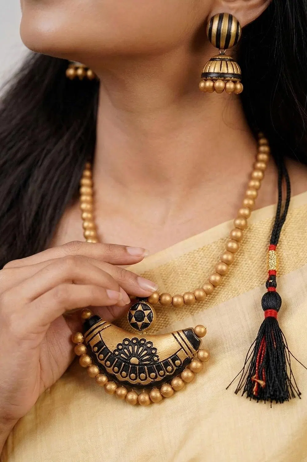 Bankura Panchmura Terracotta Jewellery Set