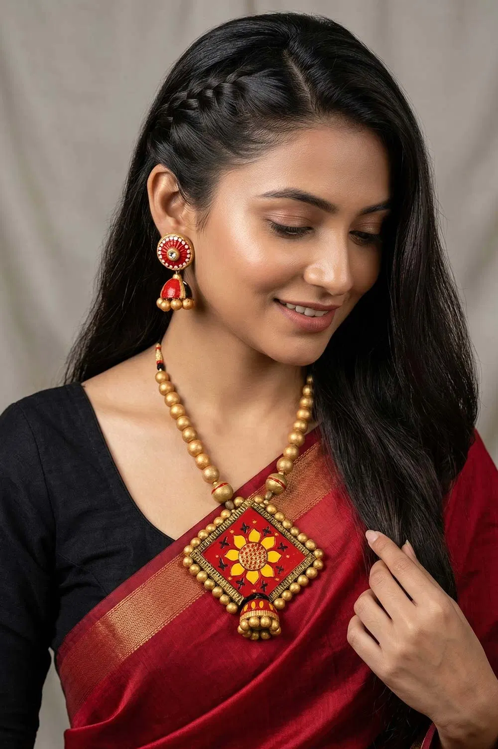 Bankura Panchmura Terracotta Jewellery Set