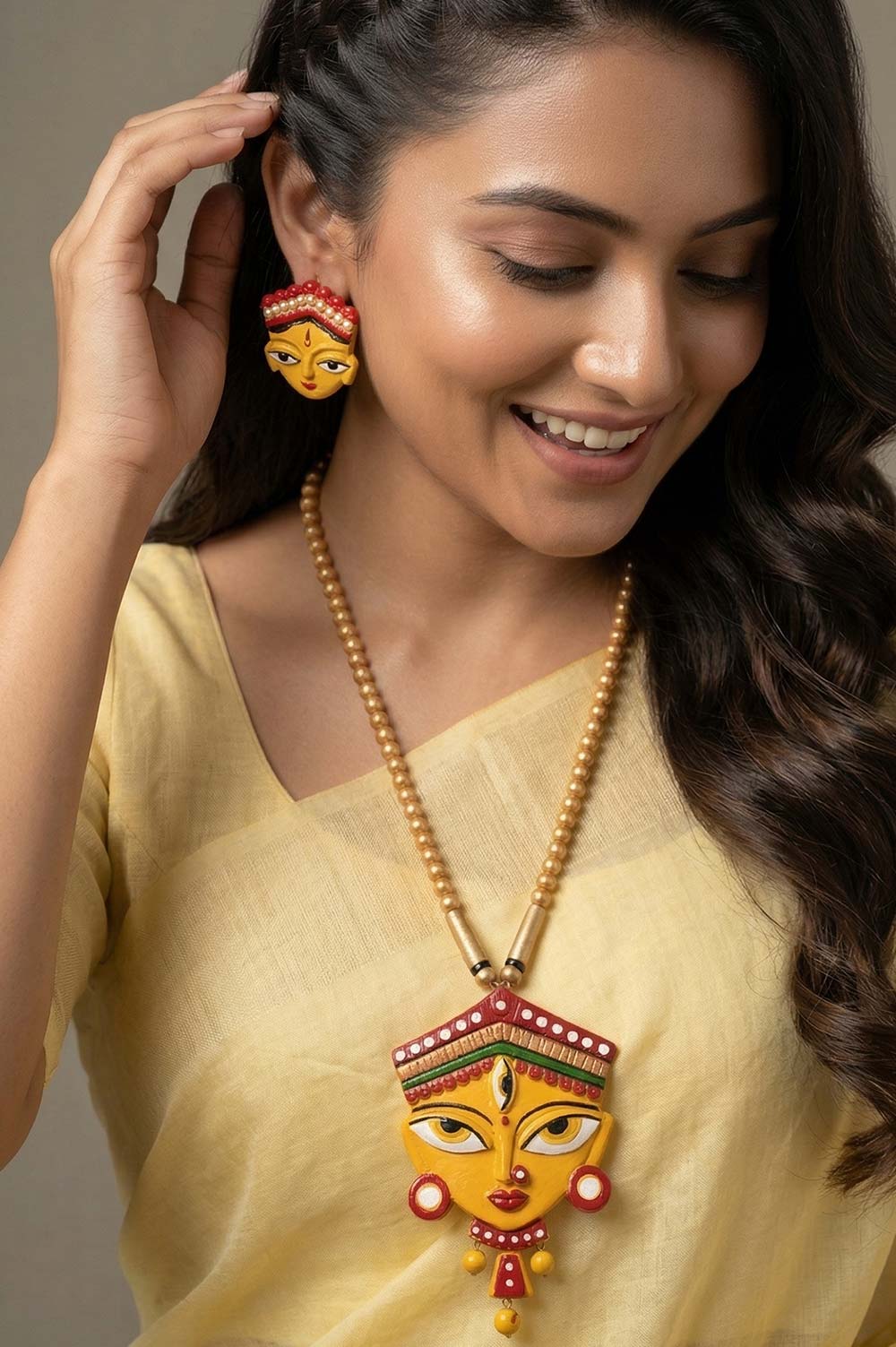 Bankura Panchmura Terracotta Jewellery Set