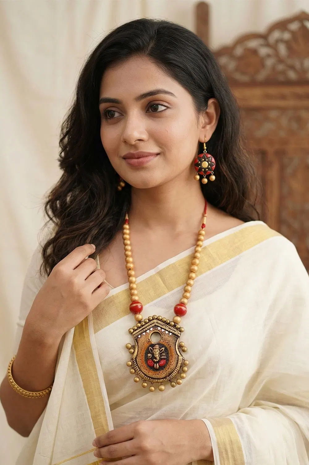 Bankura Panchmura Terracotta Jewellery Set