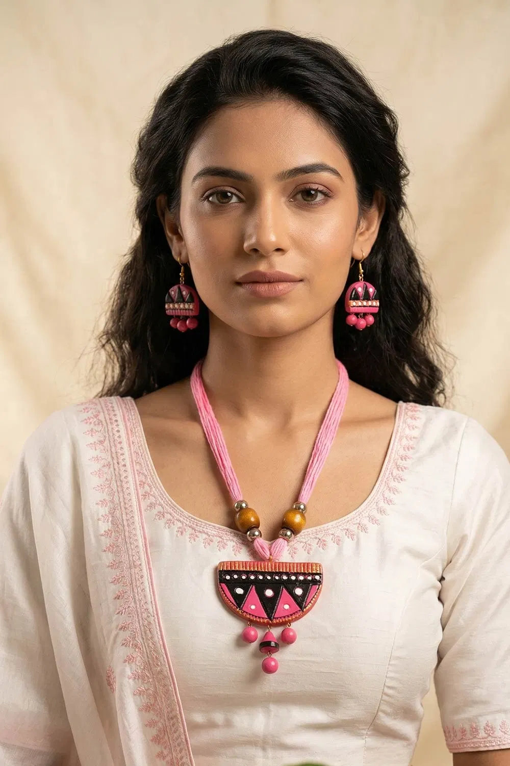 Bankura Panchmura Terracotta Jewellery Set