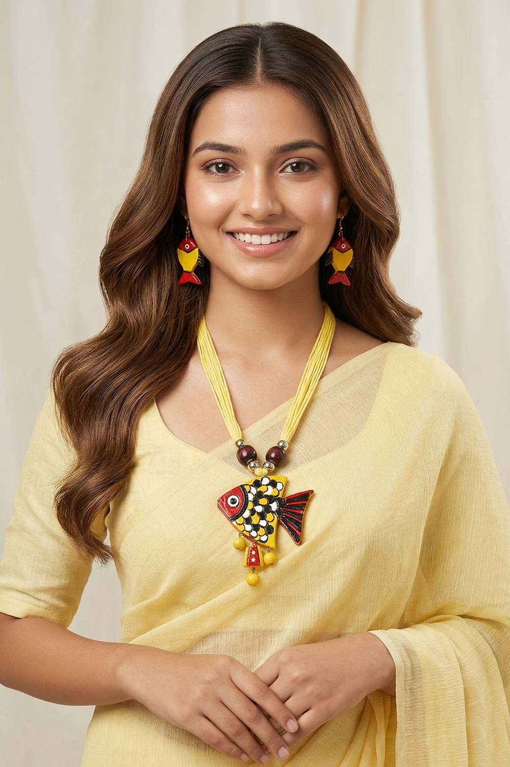 Bankura Panchmura Terracotta Jewellery Set