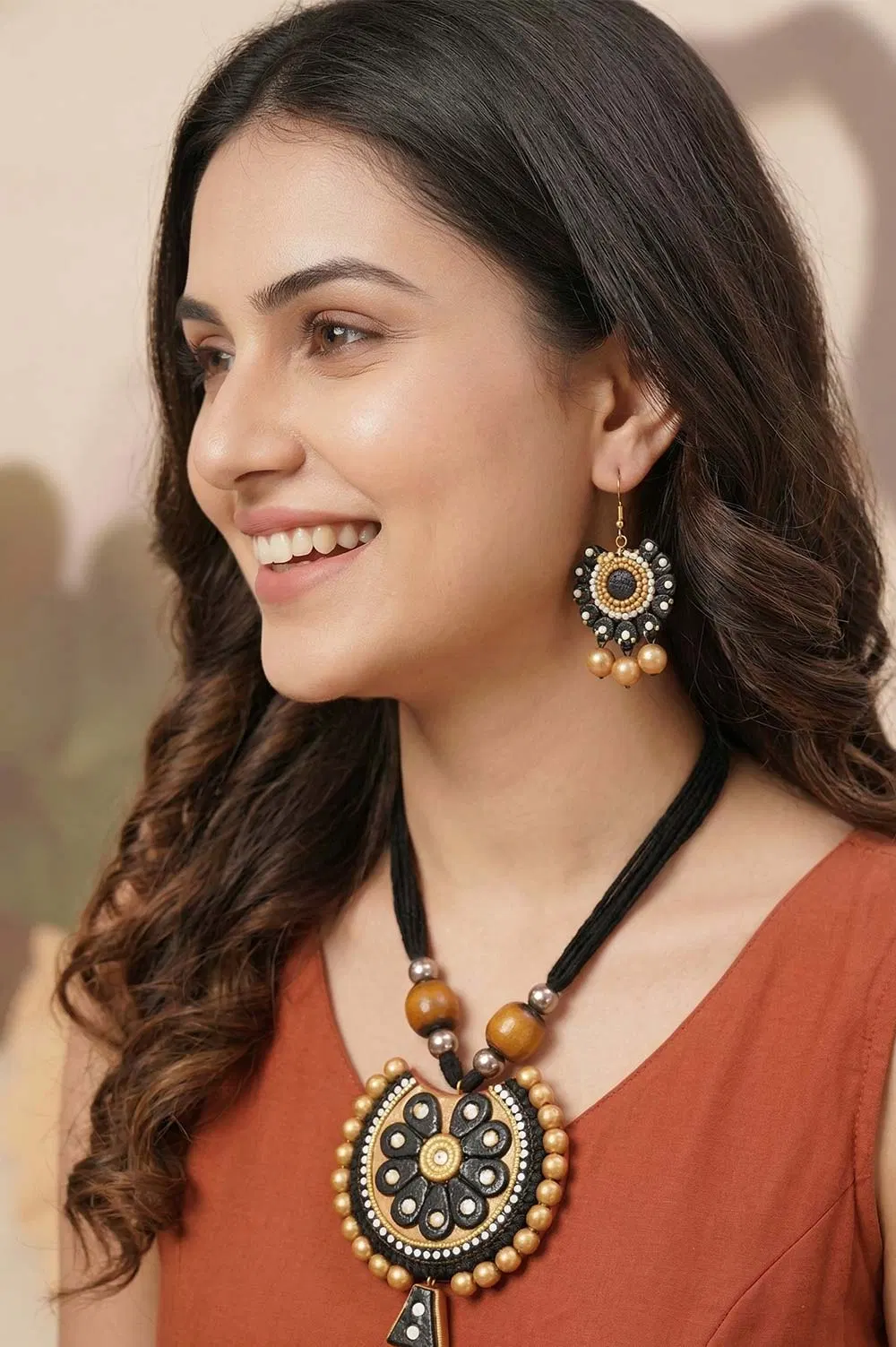 Bankura Panchmura Terracotta Jewellery Set
