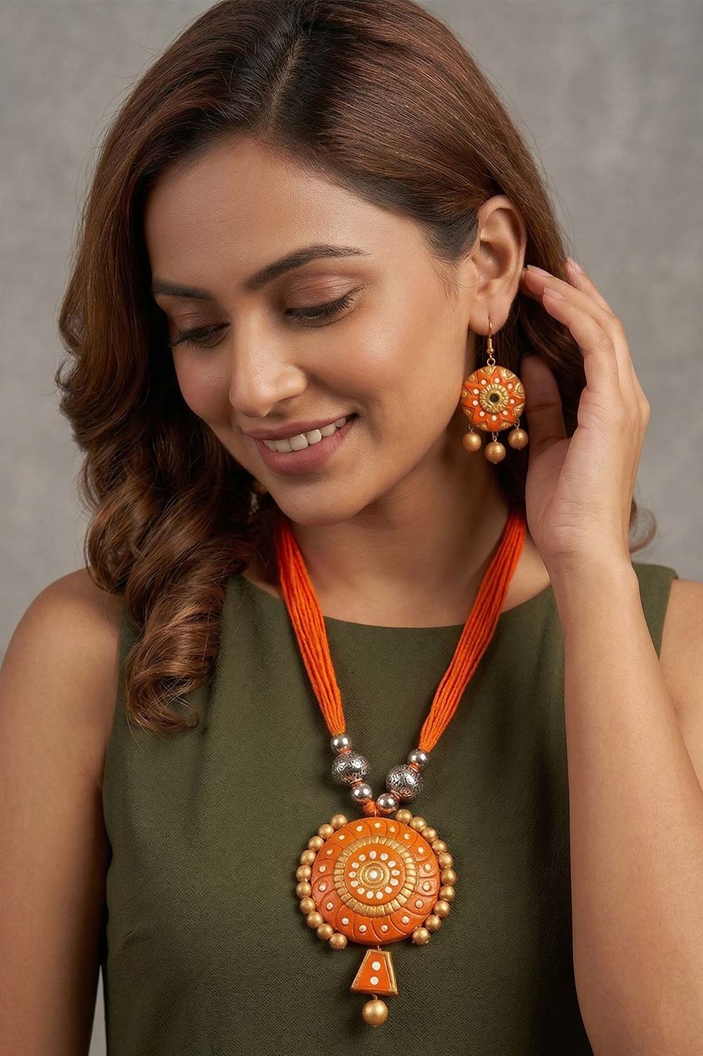 Bankura Panchmura Terracotta Jewellery Set