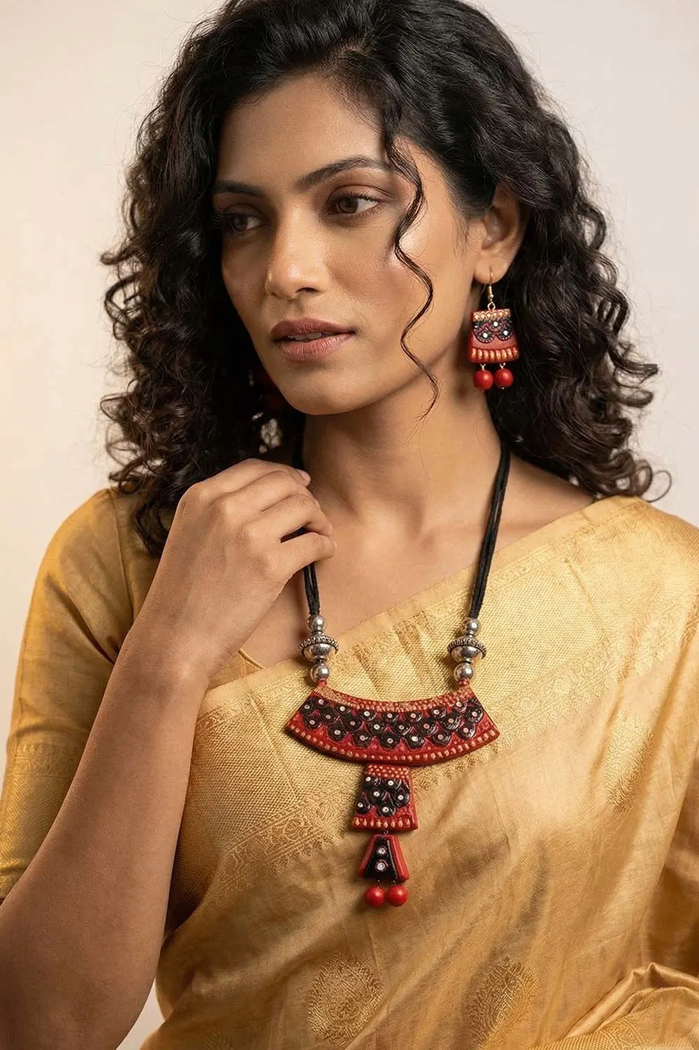 Bankura Panchmura Terracotta Jewellery Set