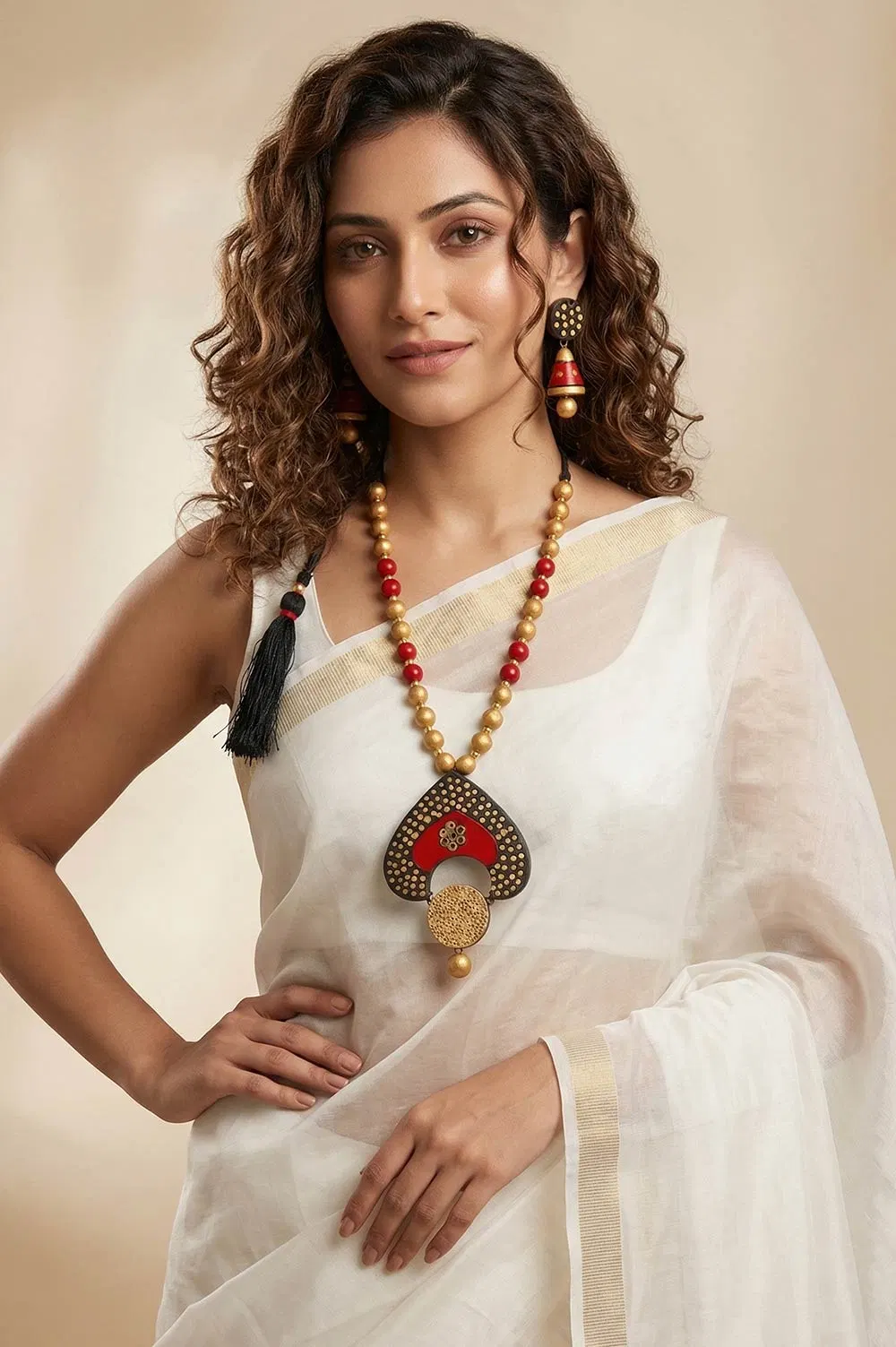 Bankura Panchmura Terracotta Jewellery Set