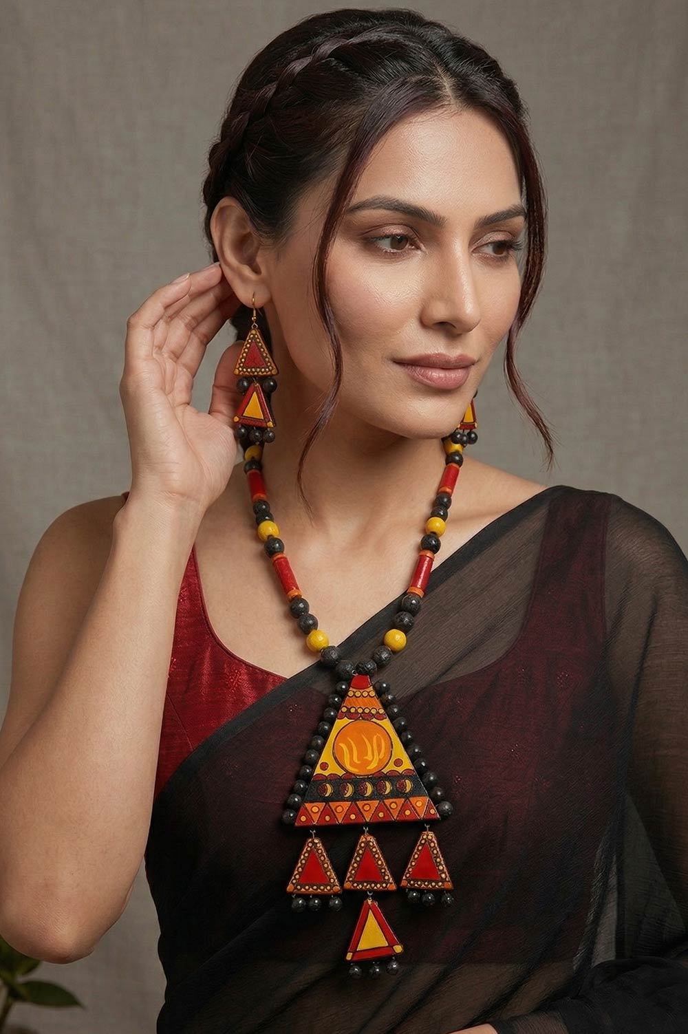 Bankura Panchmura Terracotta Jewellery Set