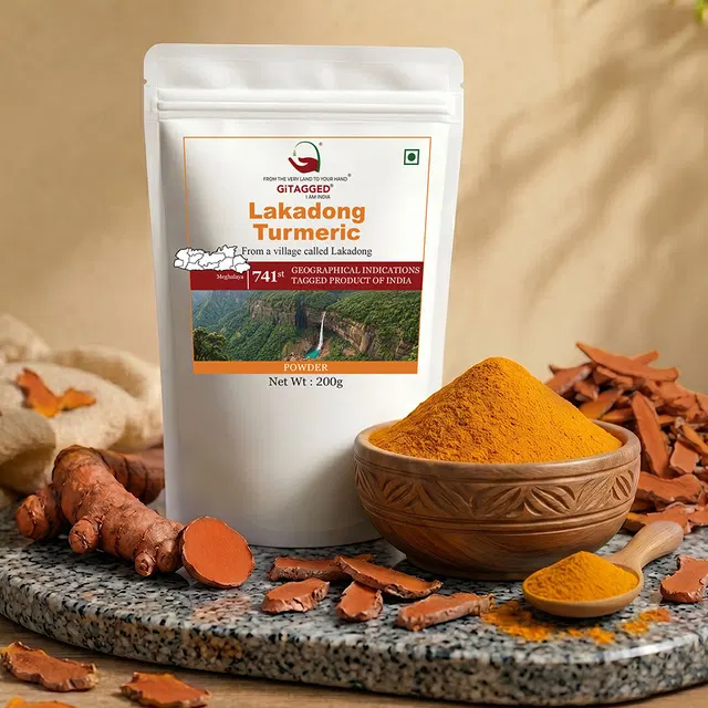Lakadong Turmeric (Powder) - 200gms